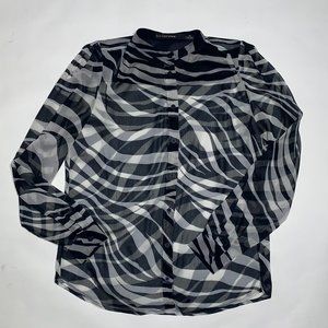 Iris Setlakwe zebra blouse